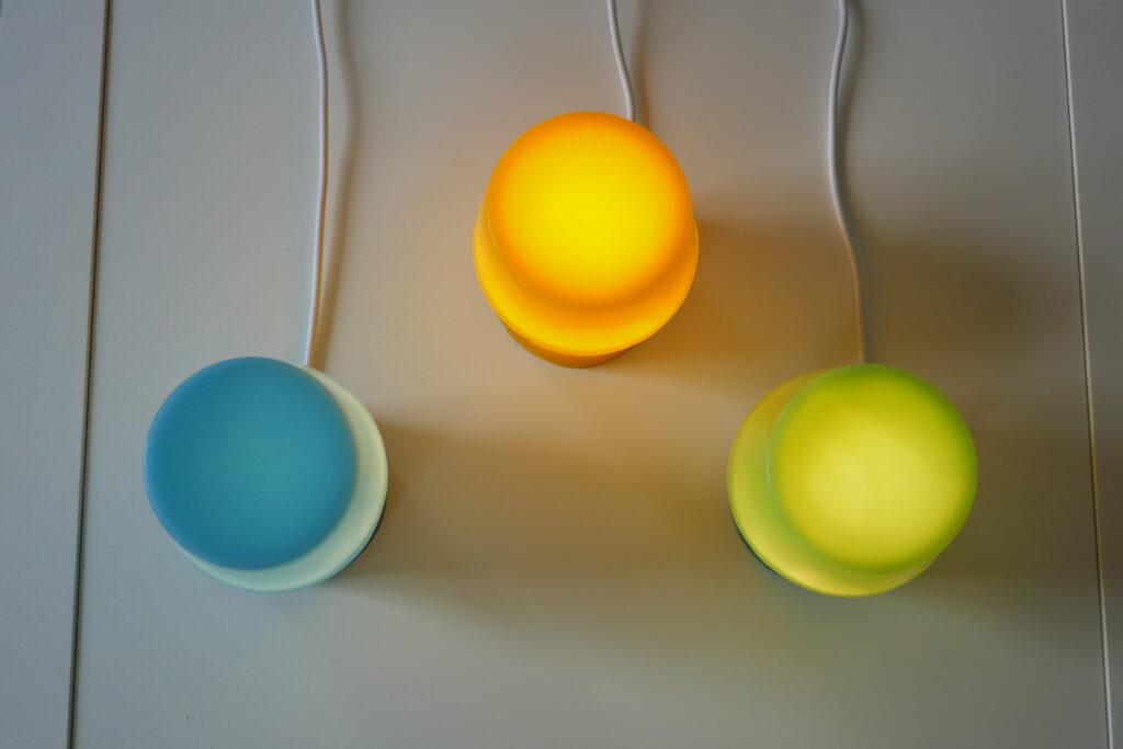 Lampes Lumibi en cire d'abeille - Vue de dessus