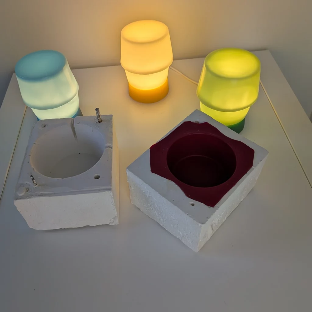 Moule en plâtre et silicone pour rotomoulage